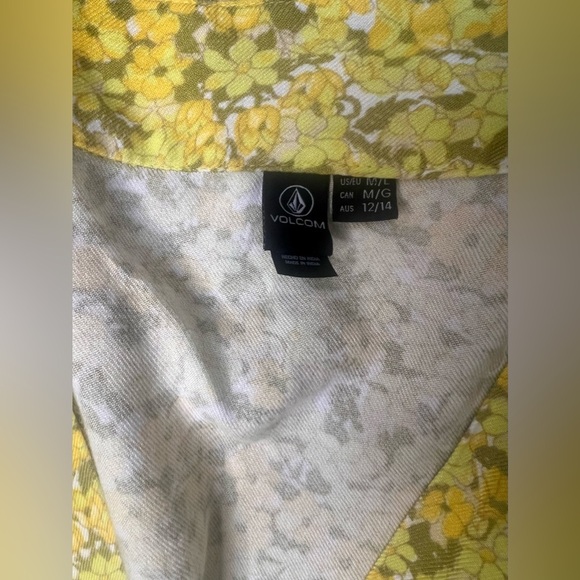 Volcom Wanna Have Sun Robe Lime M/L - Picture 4 of 8